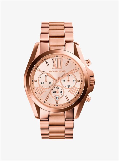 michael kors bradshaw rose|michael kors oversized bradshaw watch.